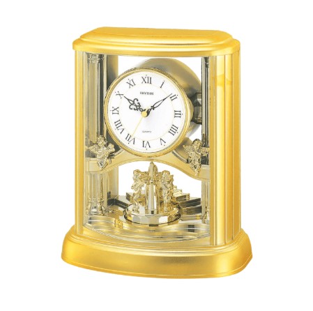 4RH741WD18/金色小天使座檯裝飾鐘