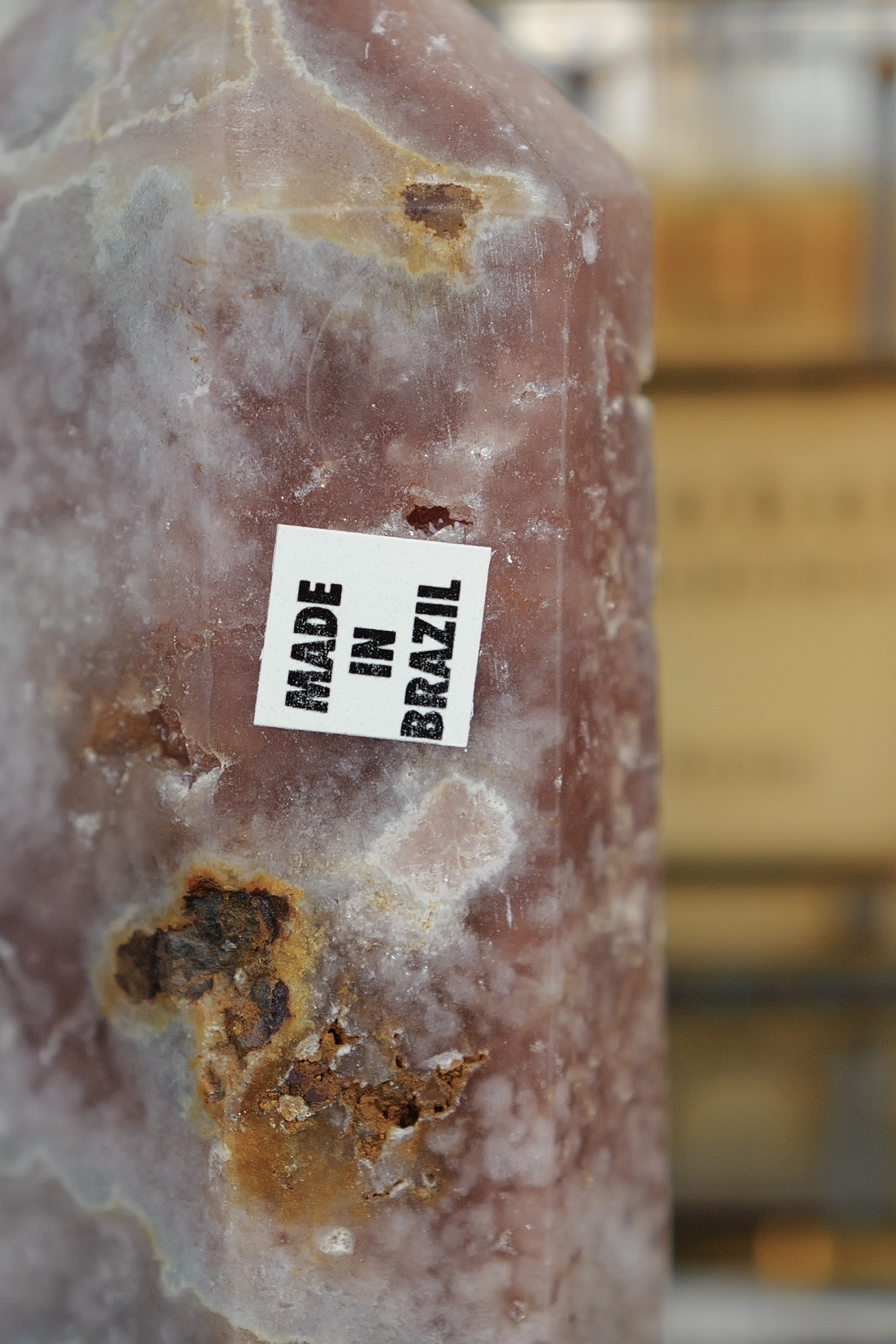 ༒9cm粉紅紫水晶 晶牙六角柱༒ PA.6801C30G19N-RA22*A77