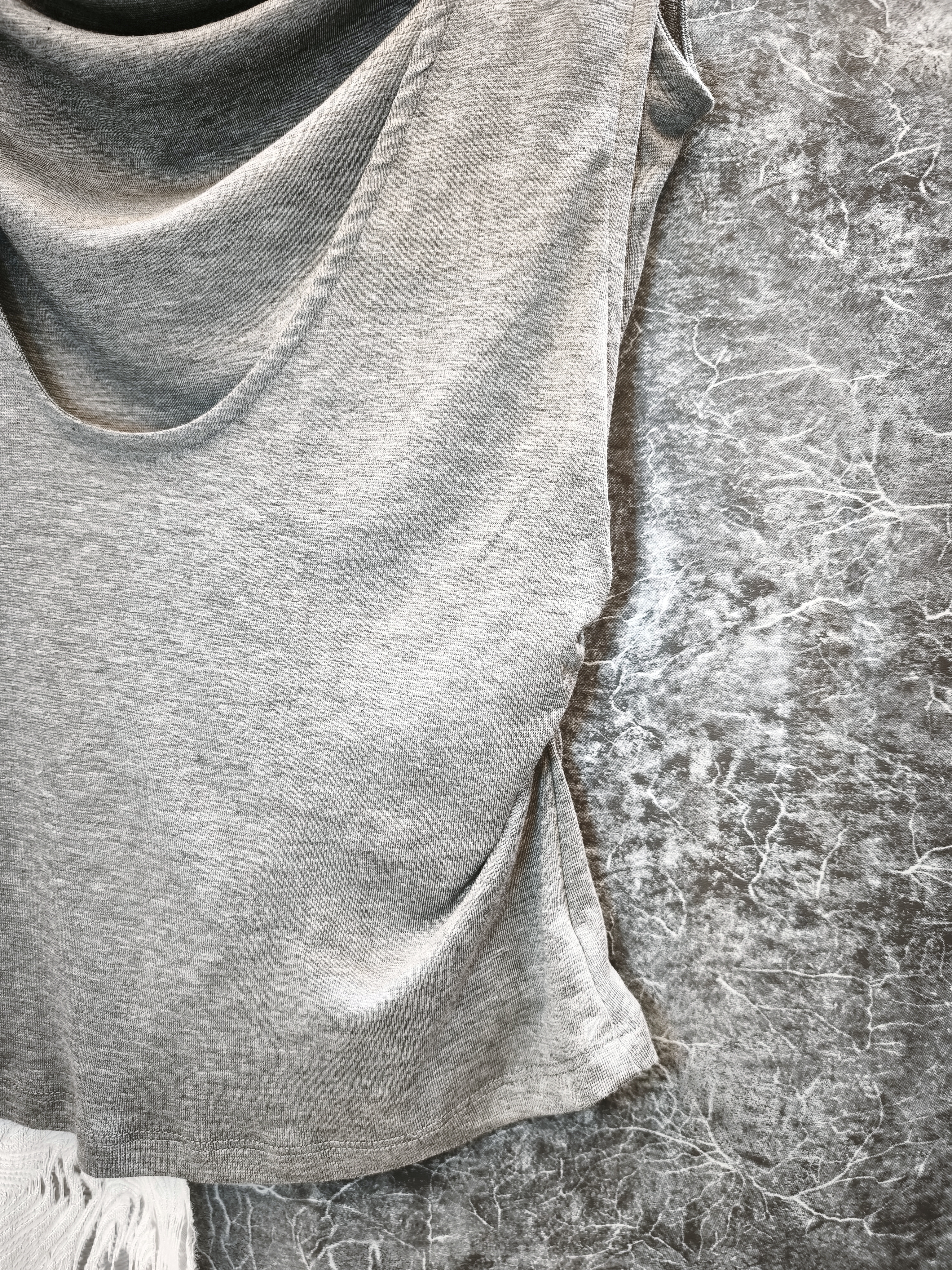 盪領假兩件背心