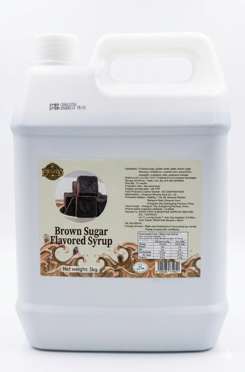 Fregio Brown Sugar Flavoured Syrup 2.5kg & 5kg
