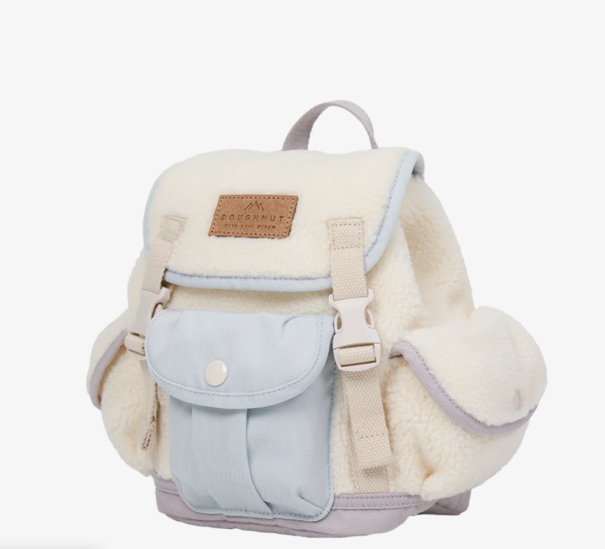 Doughnut Lighthouse Fluffy Series Backpack Cream X Blue Lotus X Powder Purple