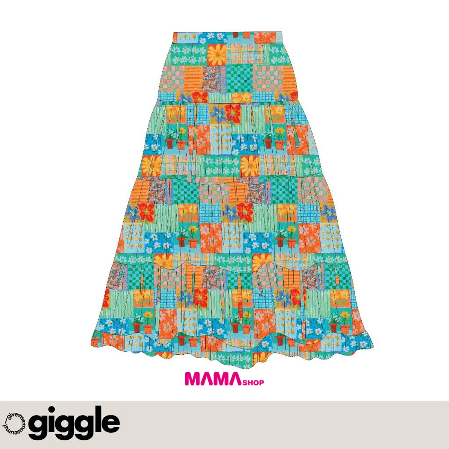 泰國直送Boho chiffon skirt波希米亞雪紡裙
