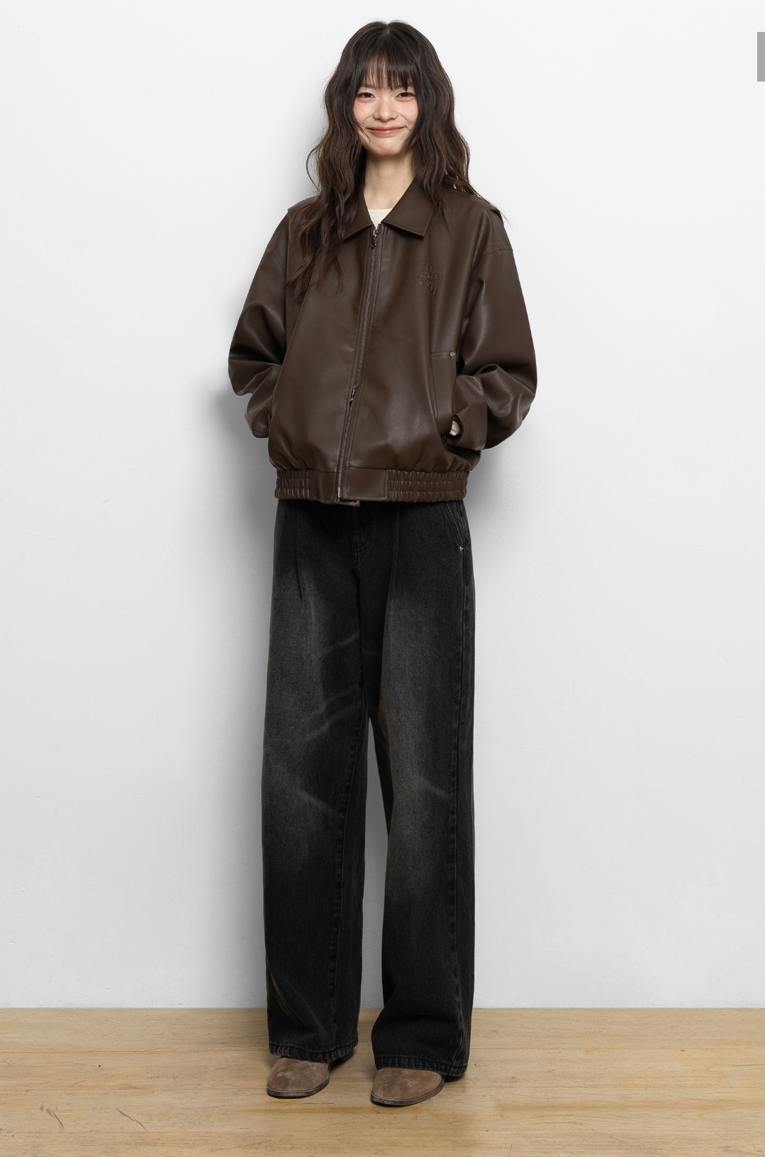 Euggen 2-Way PU 極簡氣質皮褸