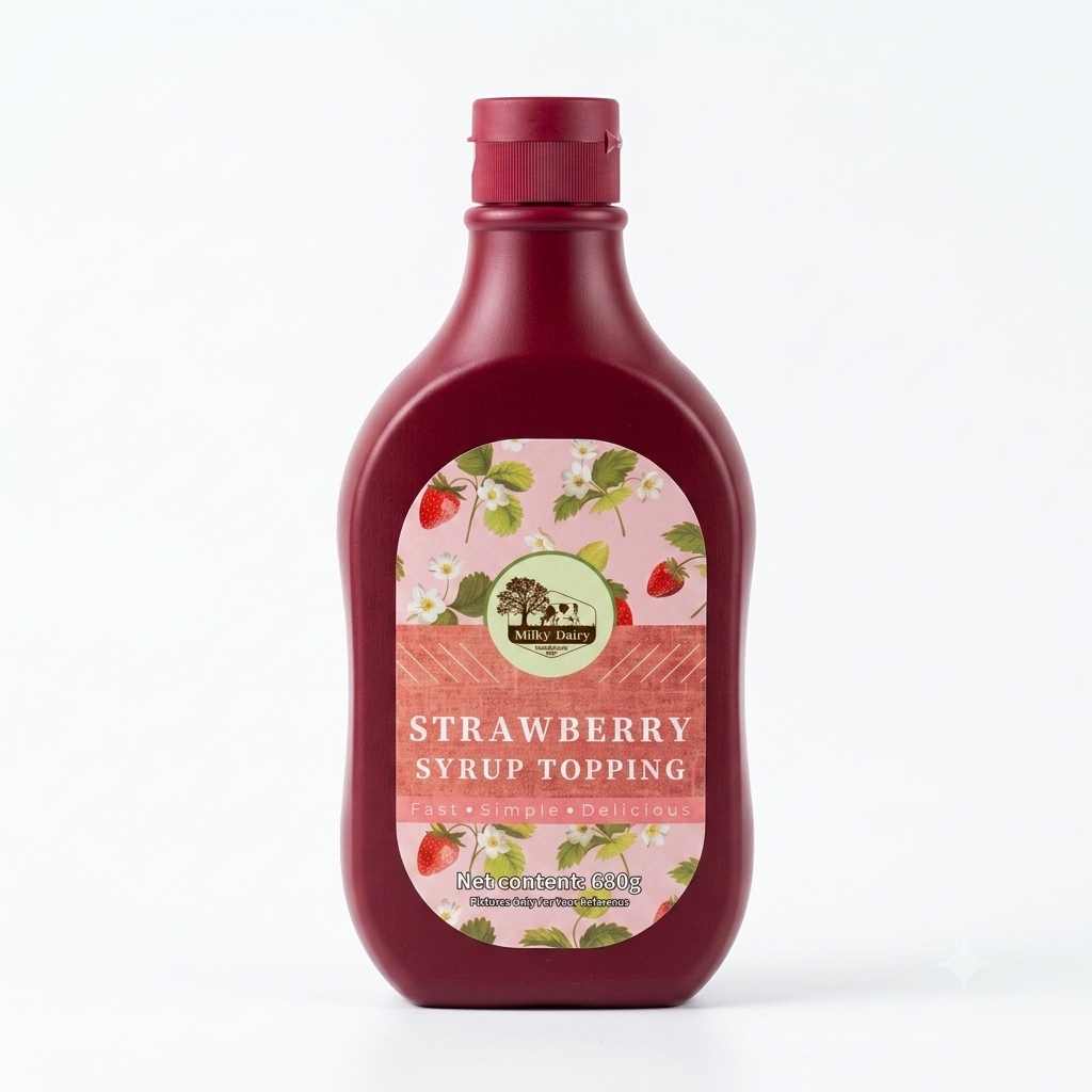 Strawberry Syrup Topping 680g