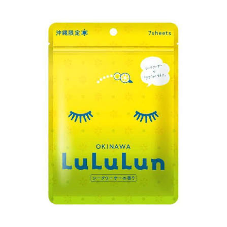 LuLuLun 的沖繩限定版光澤透亮清爽保濕香檬面膜 7 片裝