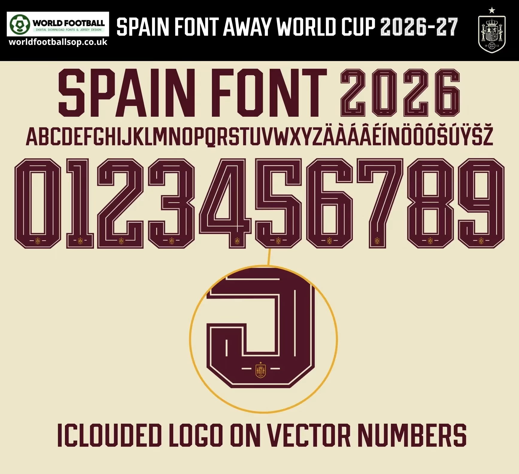 2026世界盃 西班牙 作客 印字