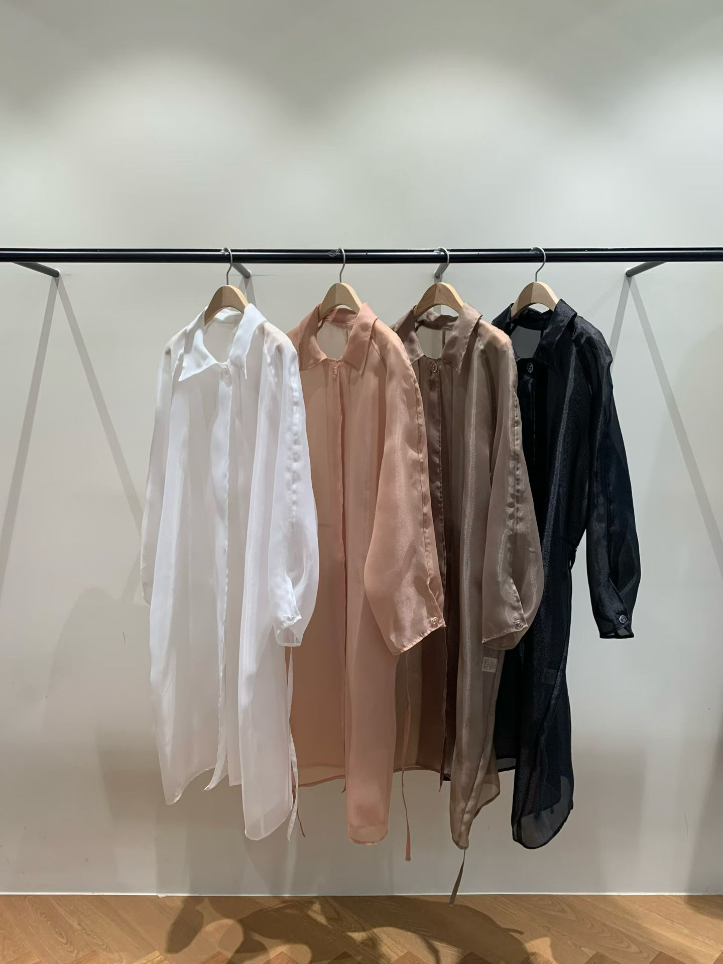 Stylish sheer long outer