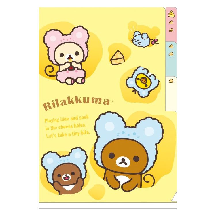 Rilakkuma  A6分頁文件夾  (FY-26301)