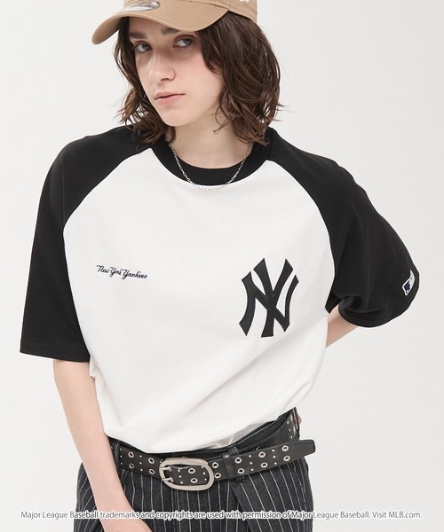 日本直送MLB/美國職棒大聯盟 定製 徽章刺繡 復古加工短袖T恤男女可穿