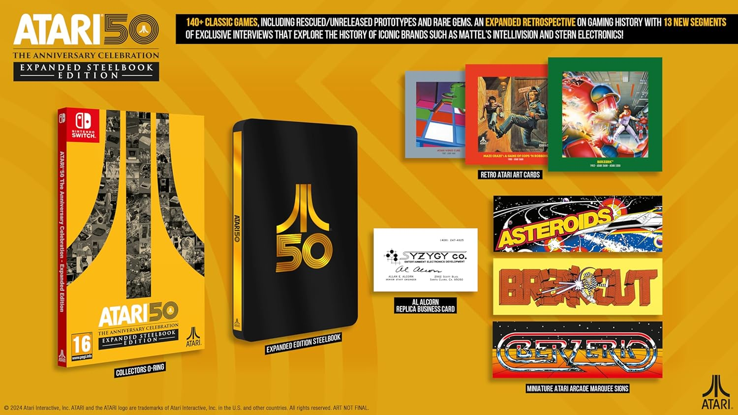 NS Atari 50：週年慶典 擴充鐡盒版 / Atari 50: The Anniversary Celebration [Expanded Steelbook Edition] 英/日文  (英文封面) NSW-4044