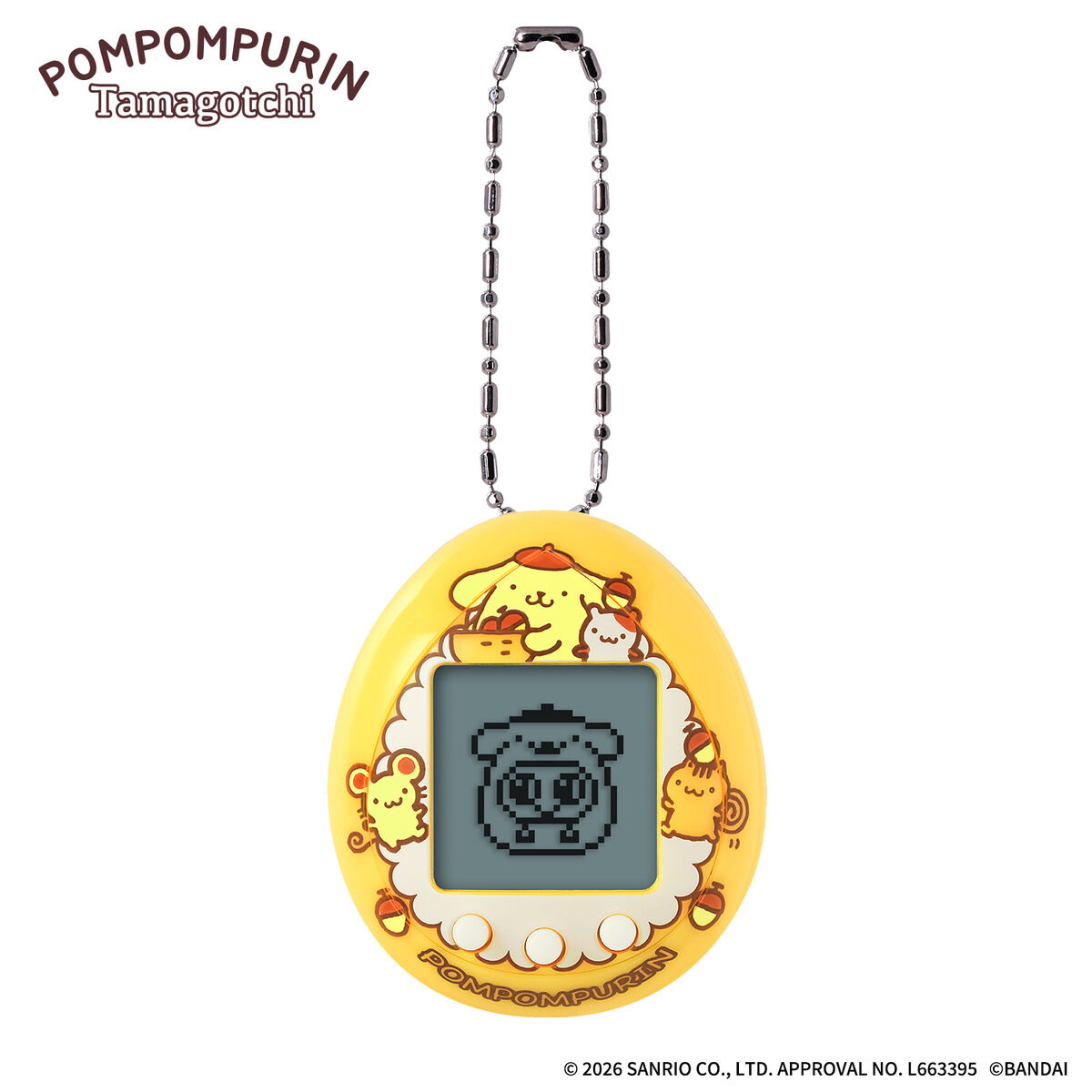 (預訂訂金 $100) (總價 $138) Bandai 布甸狗 他媽哥池 POMPOMPURIN Tamagotchi (橙色版 Basic Orange ver.) (再版) (行版) 