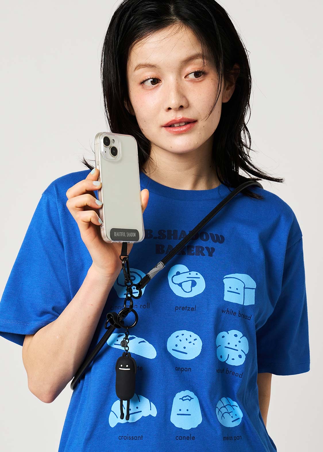 日本預訂📍日本黑豆人立體吊飾電話手帶/斜咩帶