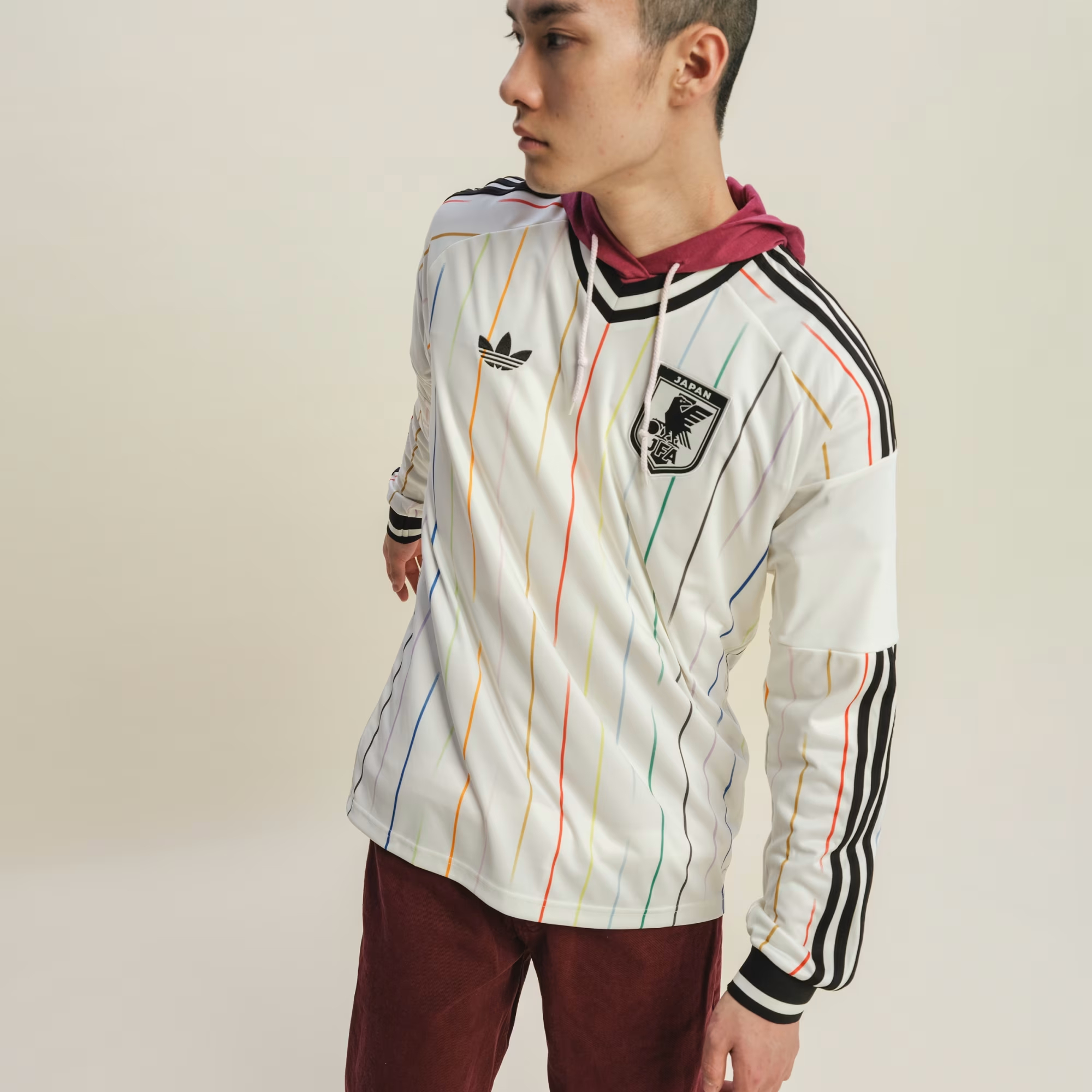 Adidas Japan 日本國家隊 2026-27 作客長袖球迷版球衣 (可加印字及臂章) JZ9697