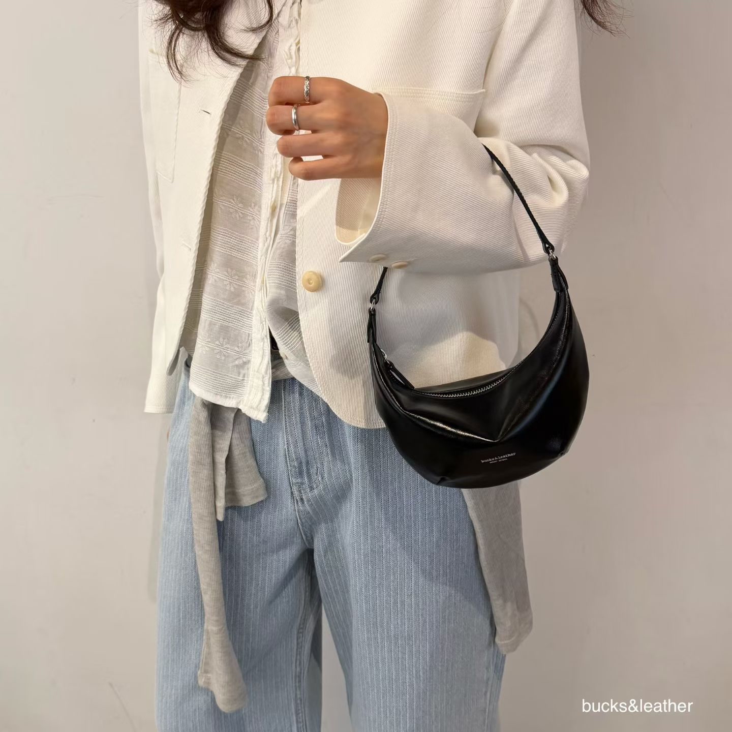 【26SS】預訂_可愛迷你月牙包 My Mini by Bucks & Leather