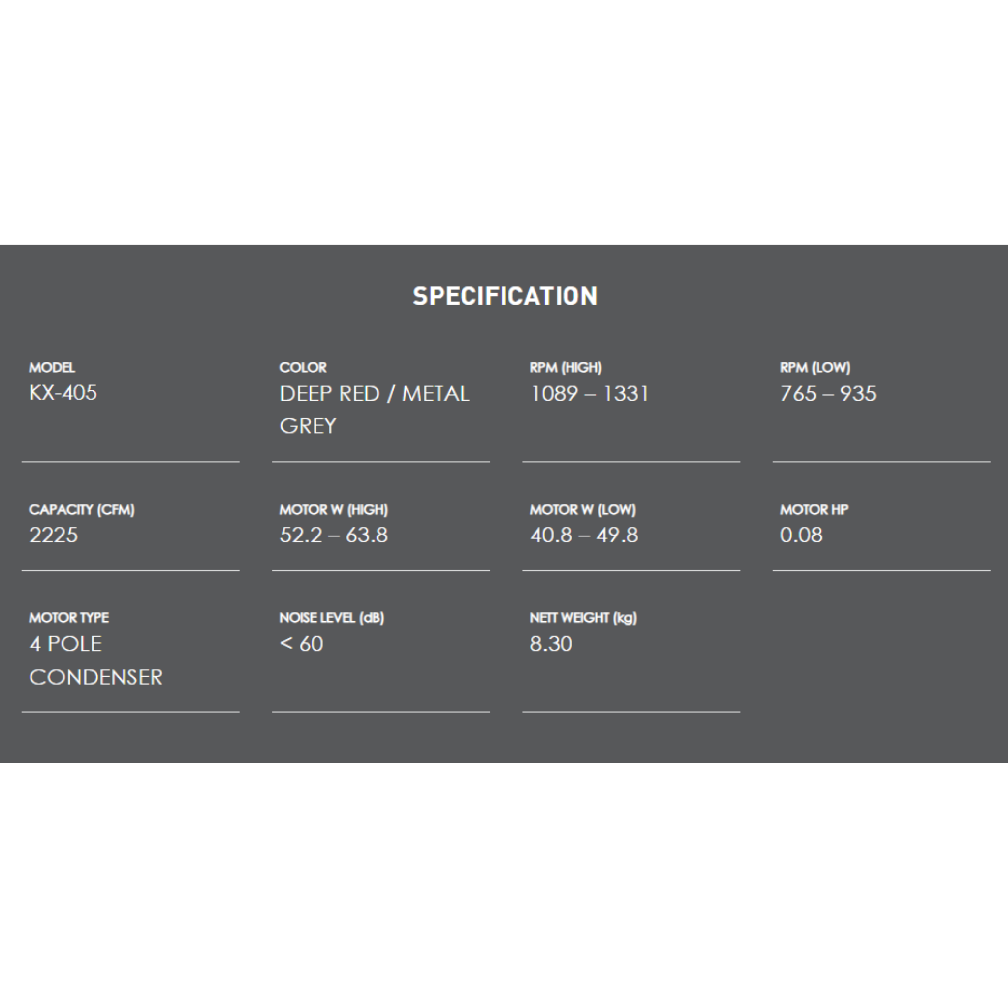 KDK 16" Stand Fan (KX-405)