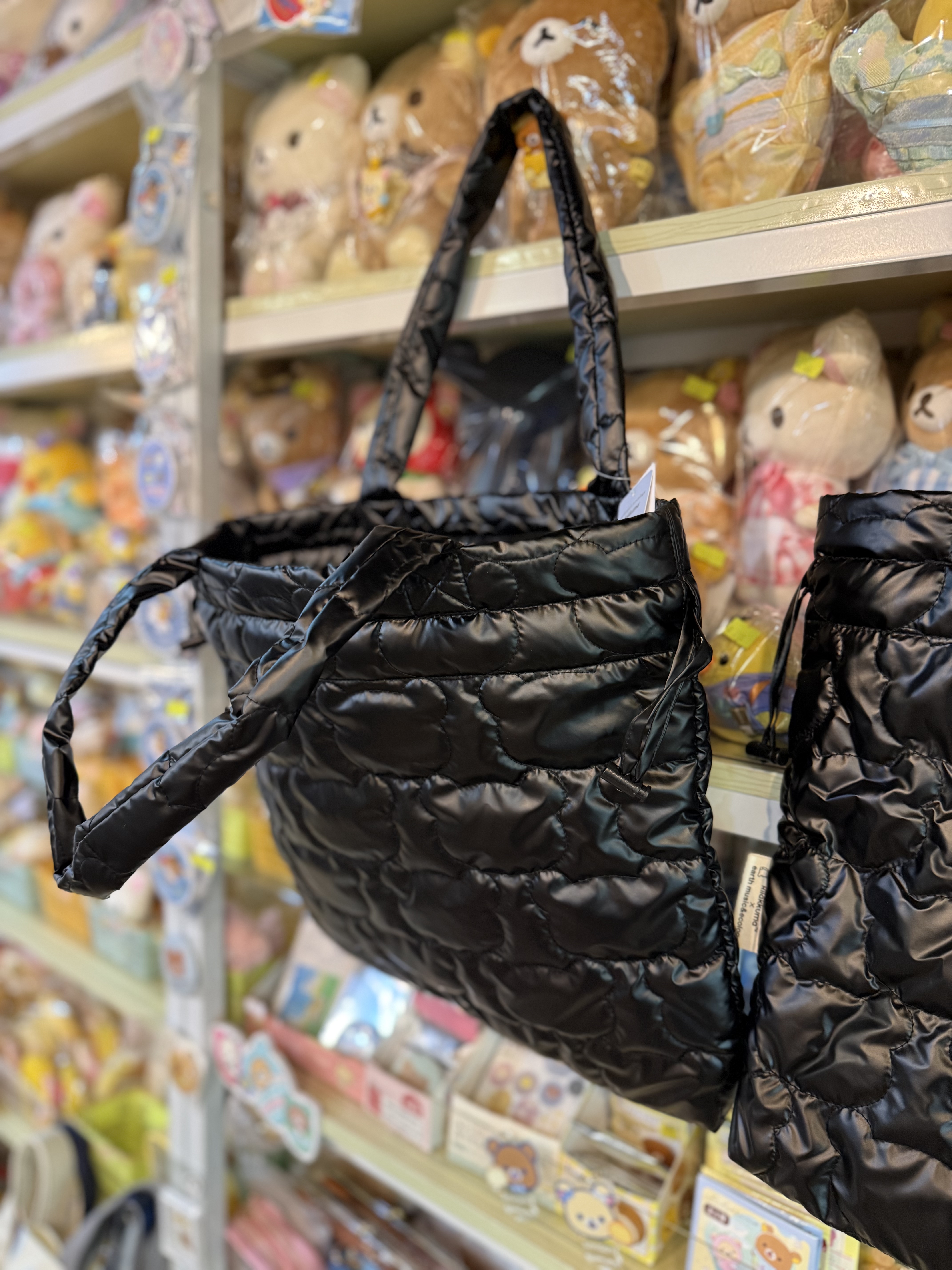 《現貨》全新日本Rilakkuma x earth music&ecology黑色上膊袋