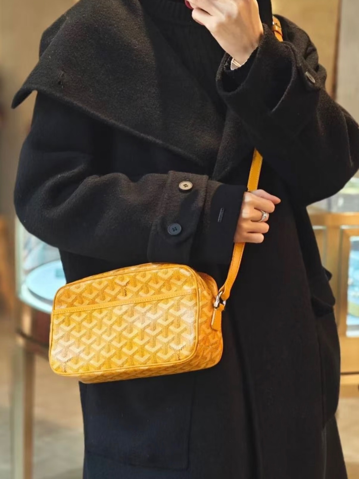 Goyard👜 PRE OWNED 🛍️黃色相機包🧡💛