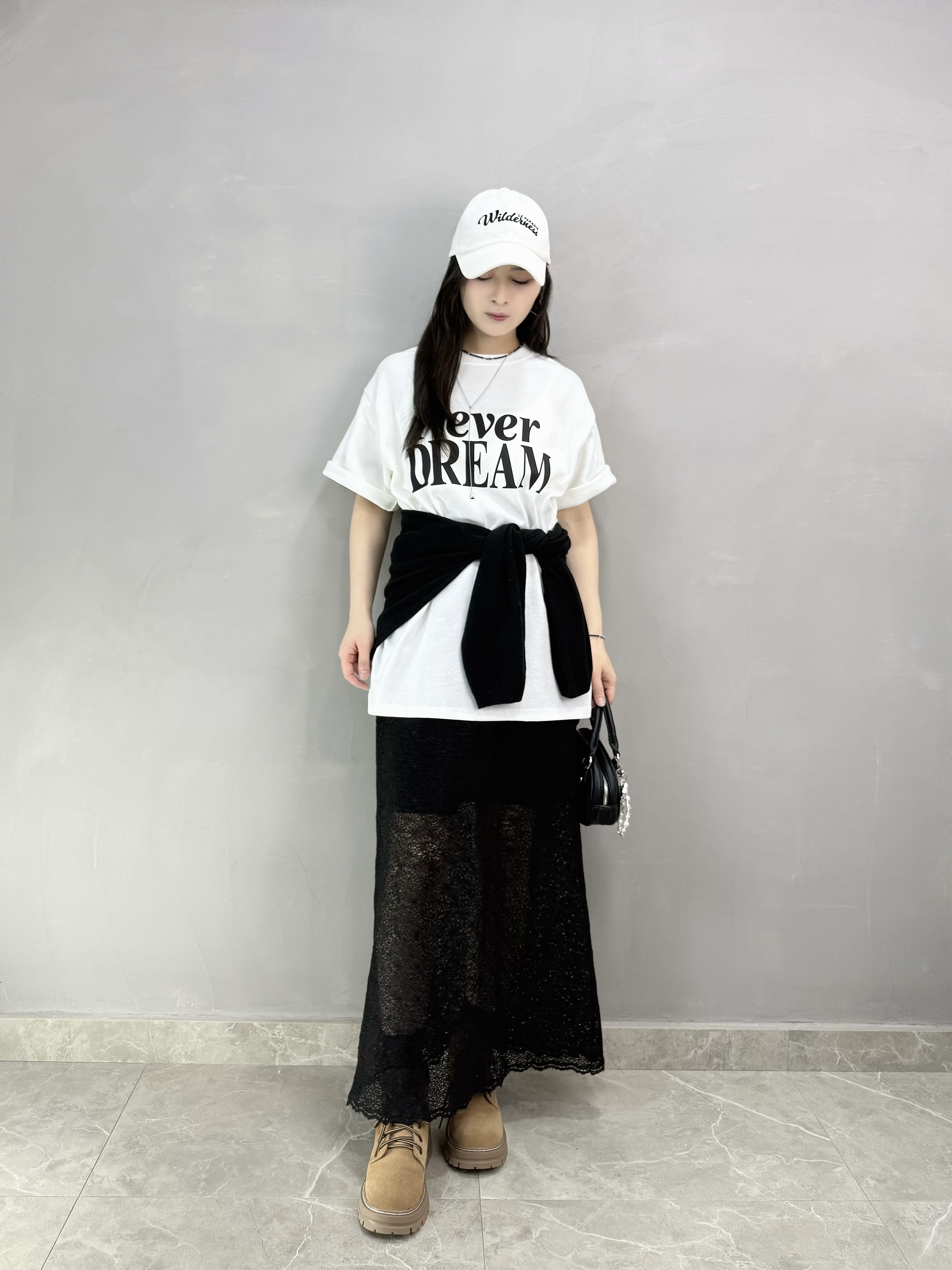 G74 never短袖開叉tee