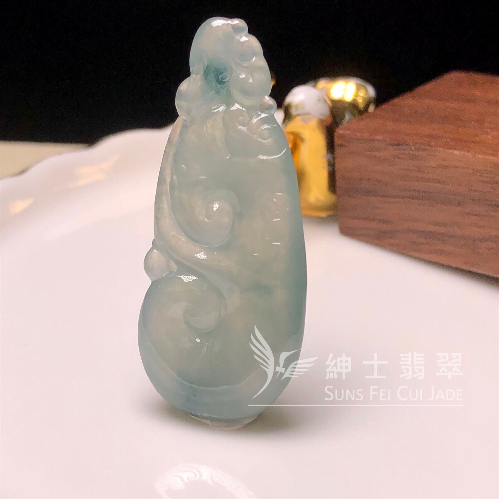 YK00407 飄藍花如意