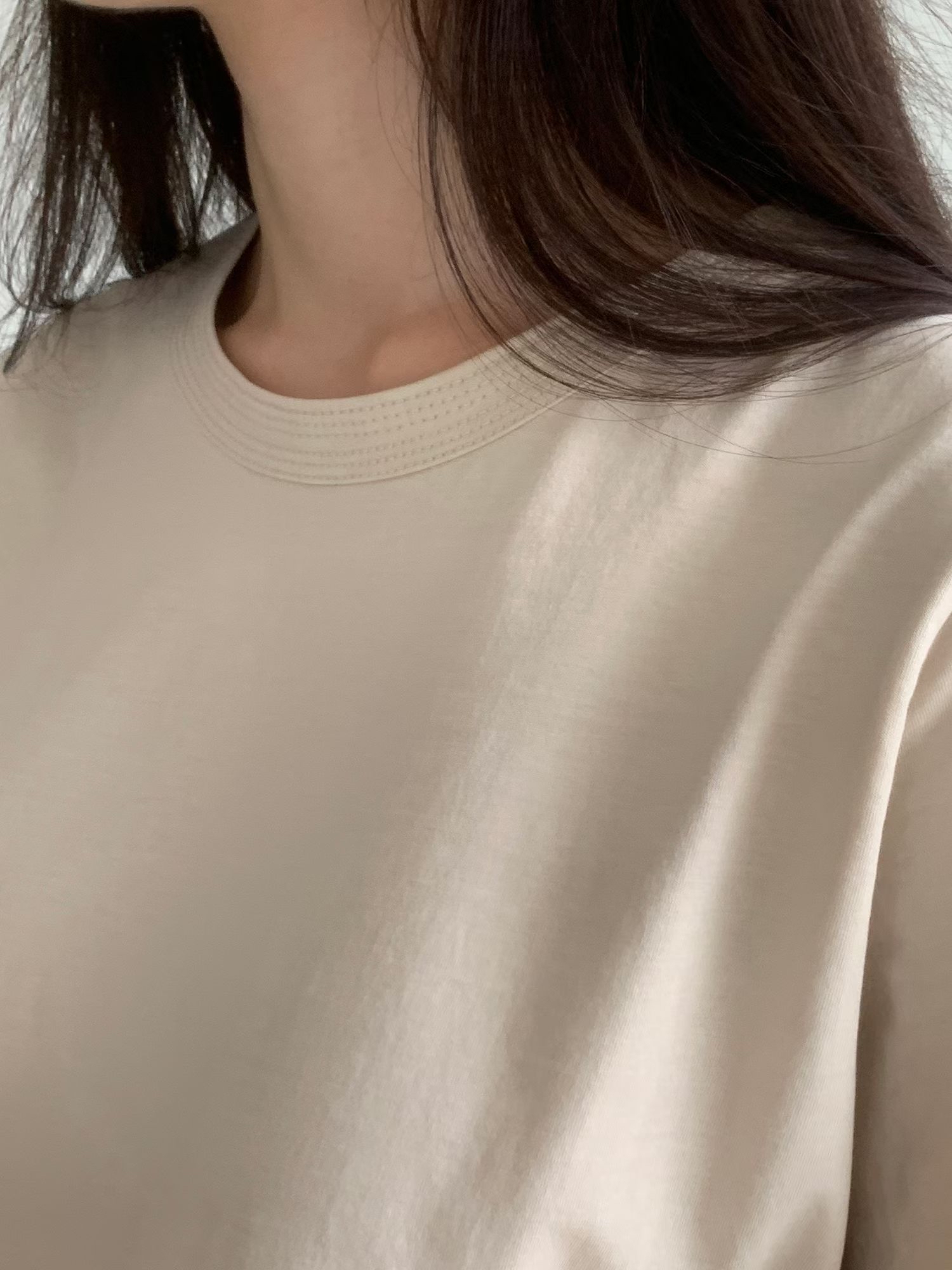 秋色簡約棉TEE 