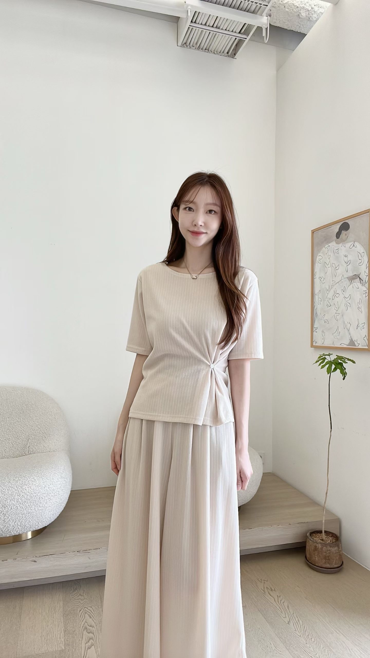 FV33_04 鈕扣修身TEE (3色)