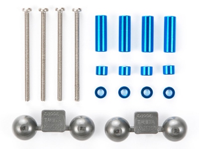 Aluminum Spacer Set (12mm, 3mm, 1.5mm / 4pcs. Each) (Blue)