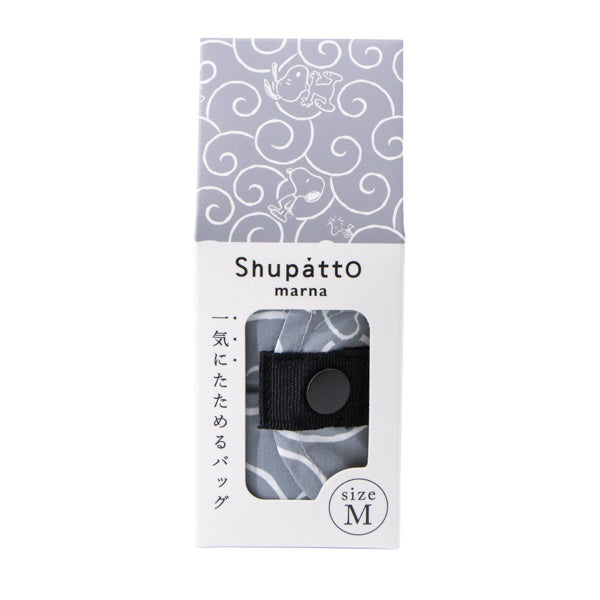 現貨｜Snoopy 日本 Shupatto Compact Bag 可摺 環保袋 M Size (唐草花紋 SPZ-4368)