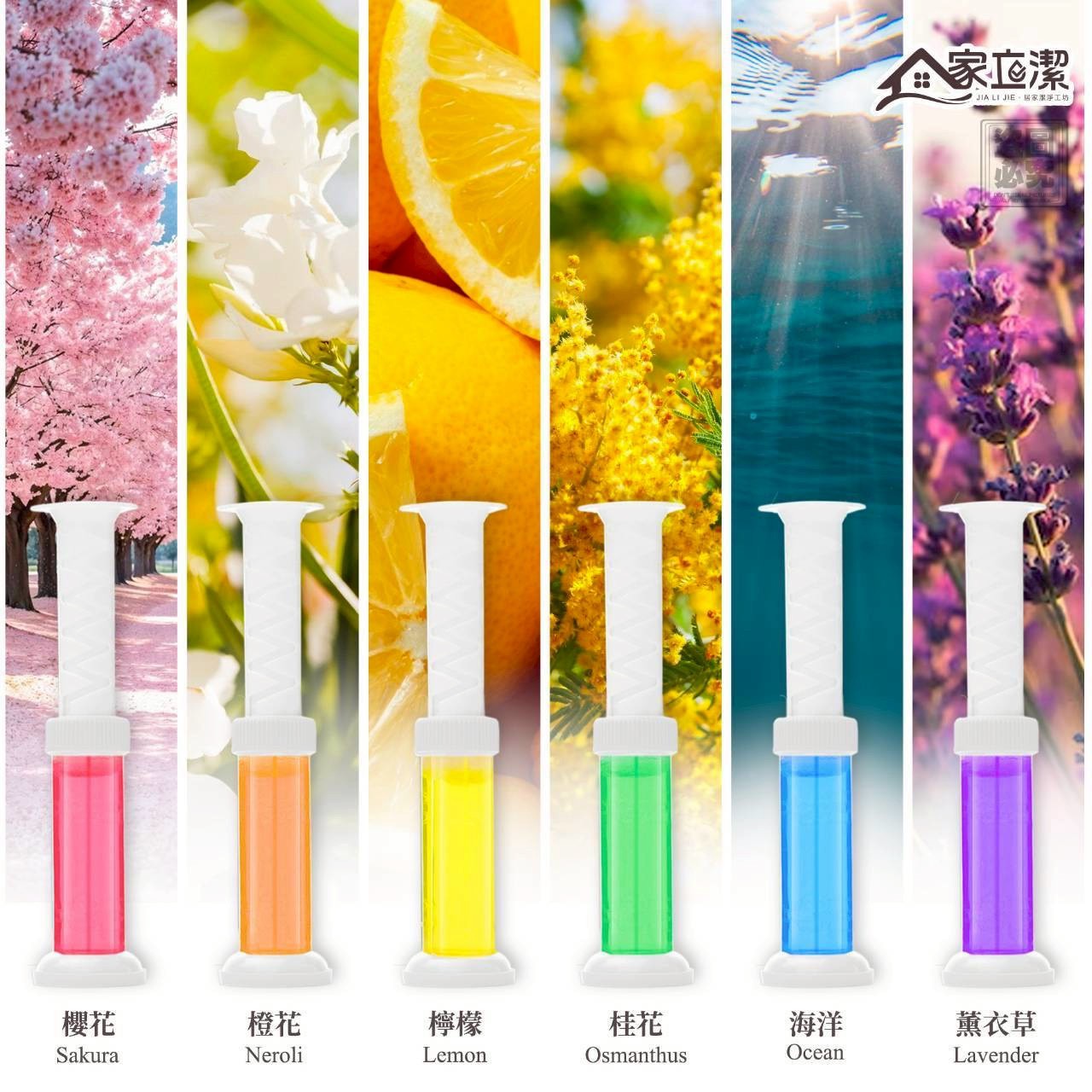  家立潔-馬桶芳香水晶花6入組