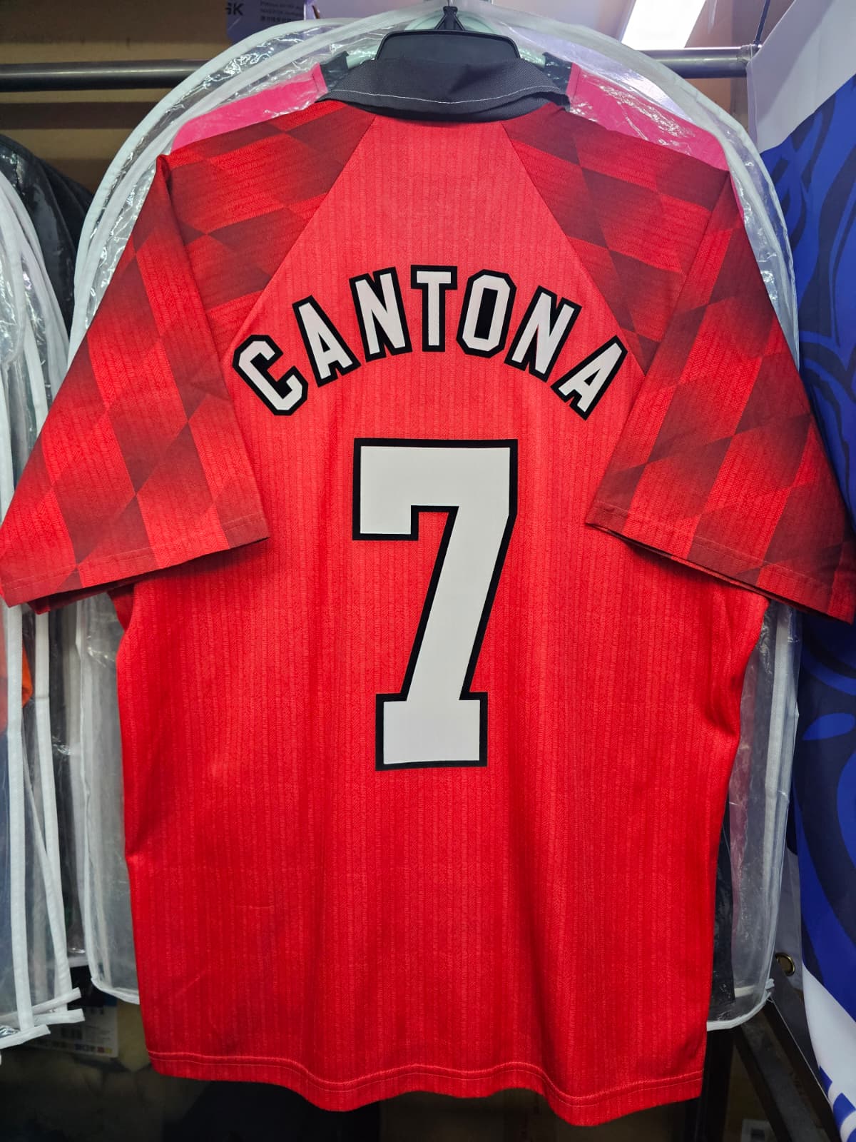 1996-97 Manchester United Home Shit #7 CANTONA - 9.5/10 - (M)