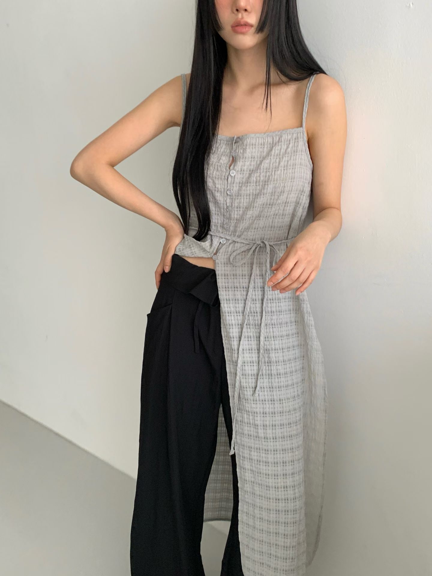 🇰🇷韓國女裝 | Check sleeveless 