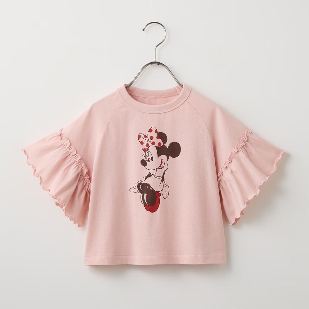 【⭐訂購⭐】 🇯🇵日本直送🌀#Disney #Minnie 接觸冷感荷葉袖 tee 🌀 [PLFA-0009] [260702]