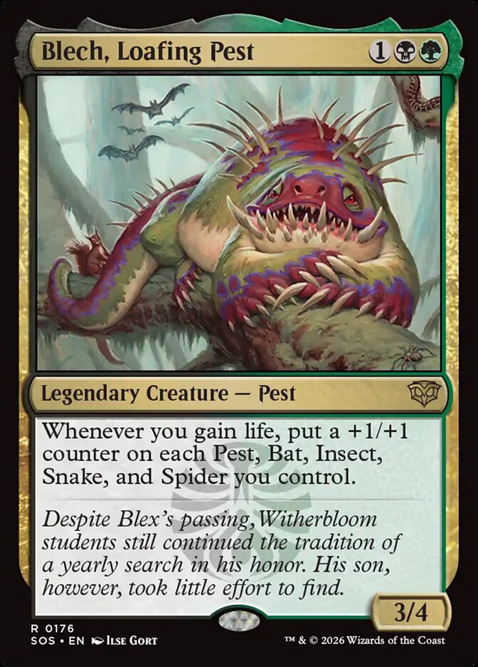 [EN] [Foil] Blech, Loafing Pest [SOS-176] R
