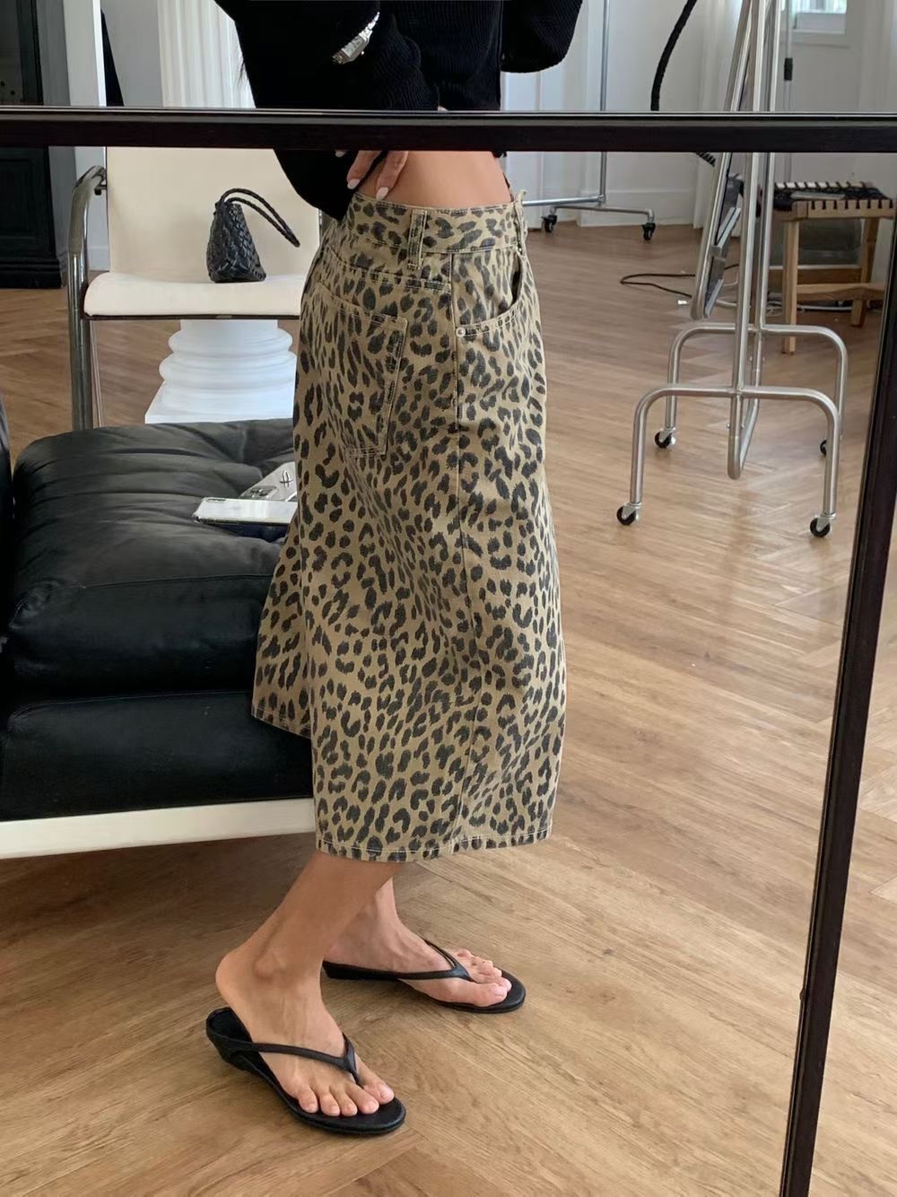 Animal printed shorts