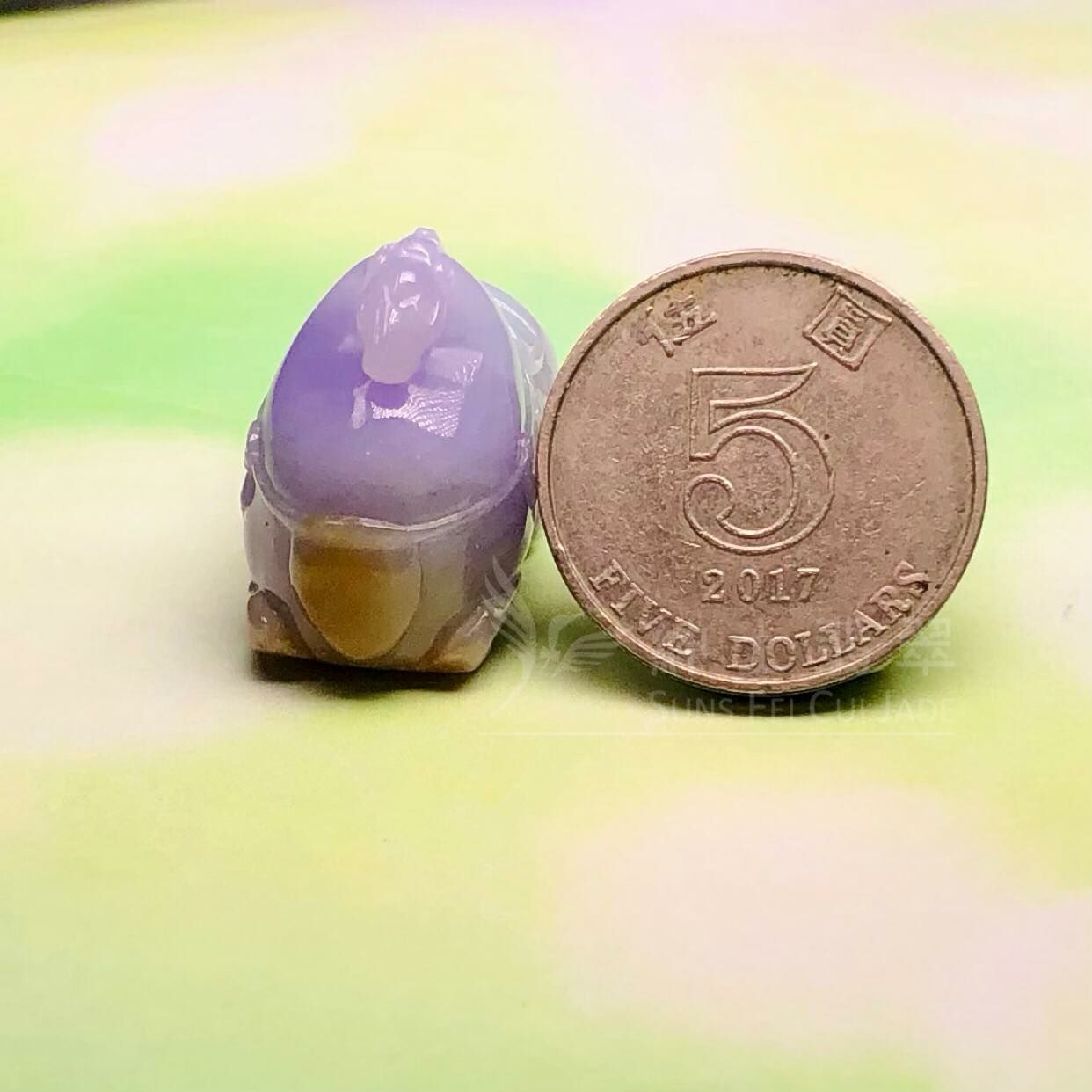 濃紫桃紅春三色唐馬擺件