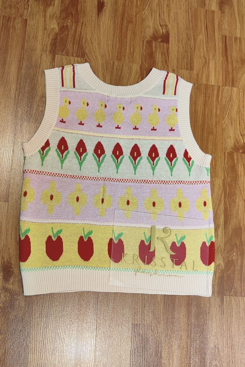 无袖针织上衣 2074