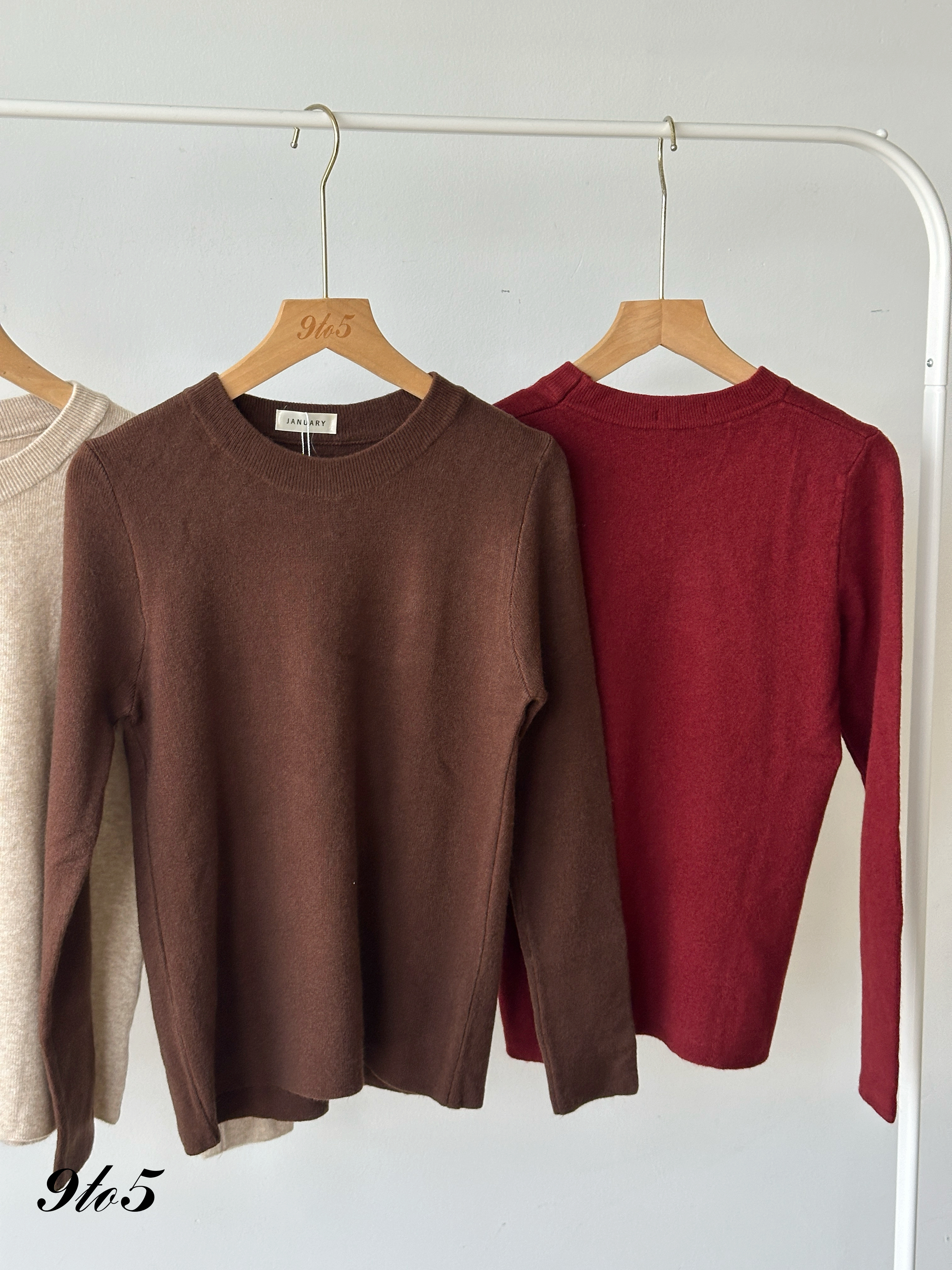 T4122 Long Sleeve Knit Top - 5 Colors 