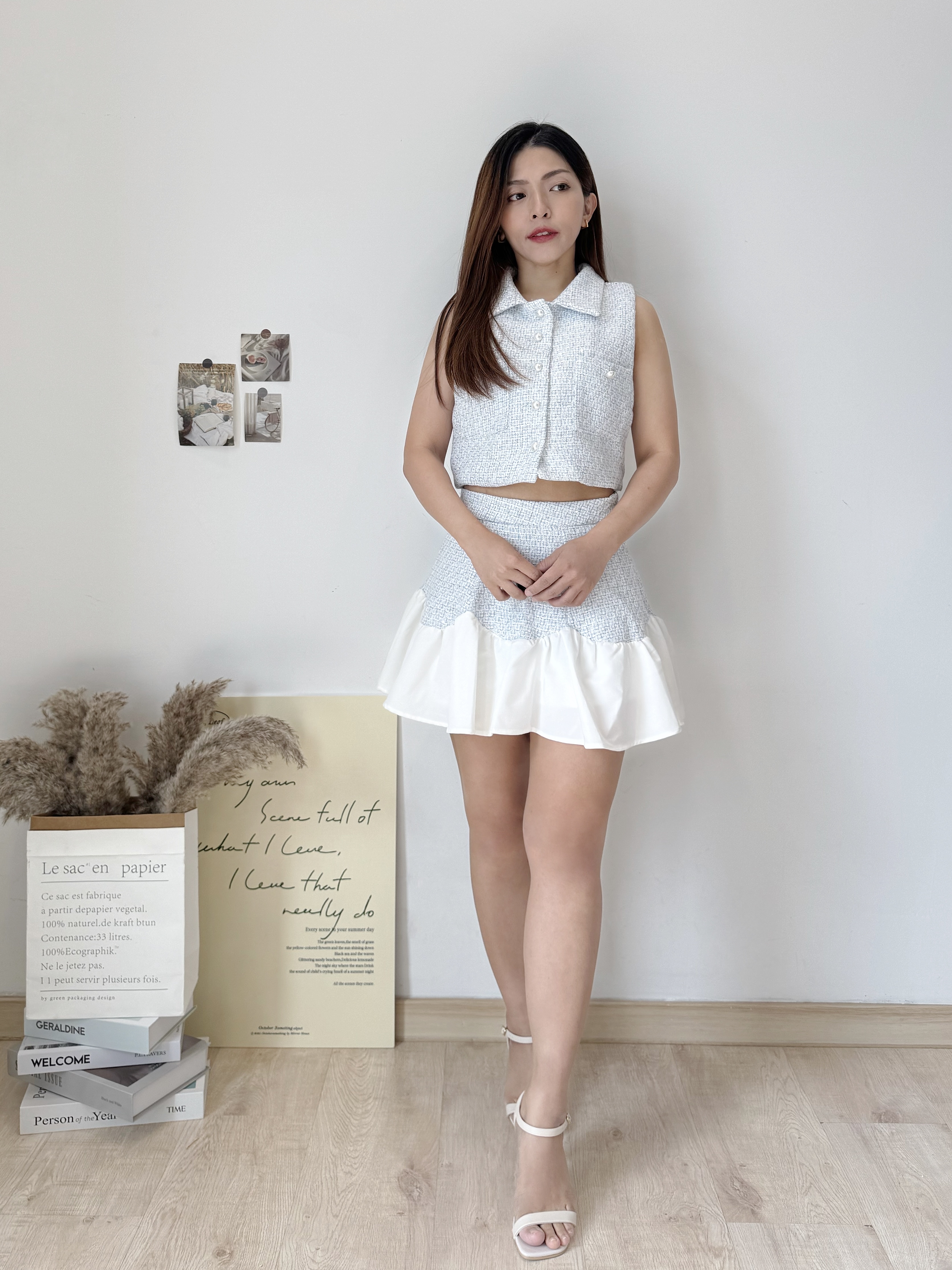 Hailey Tweed Set 高品名媛小香风套装 ( 2 colours ) Premium Quality