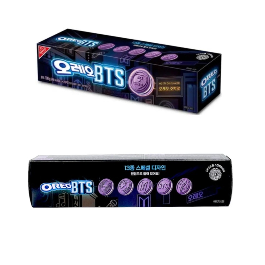 韓國Oreo x BTS黑糖煎餅味紫色夾心餅100g
