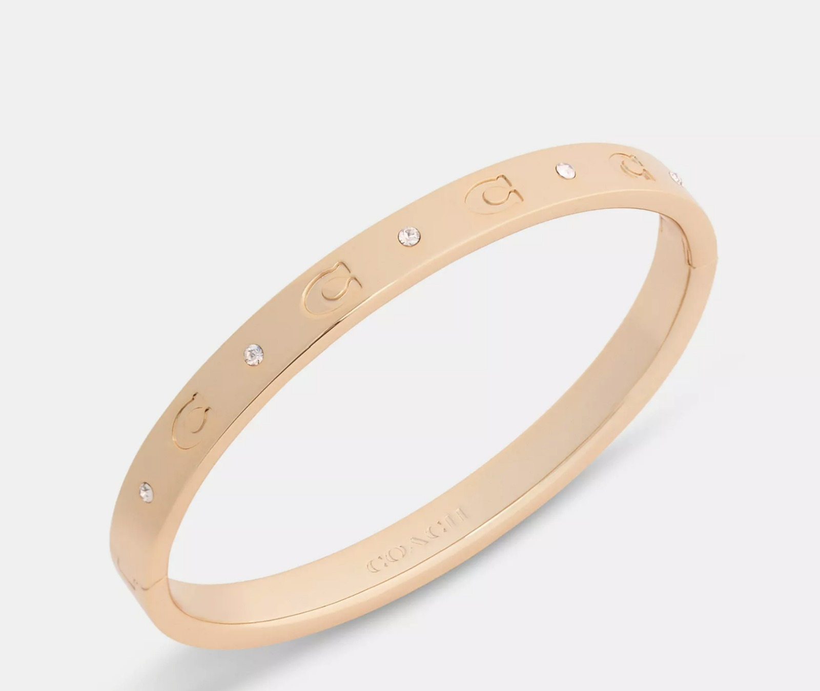 COACH Repeated C Hinged Bangle