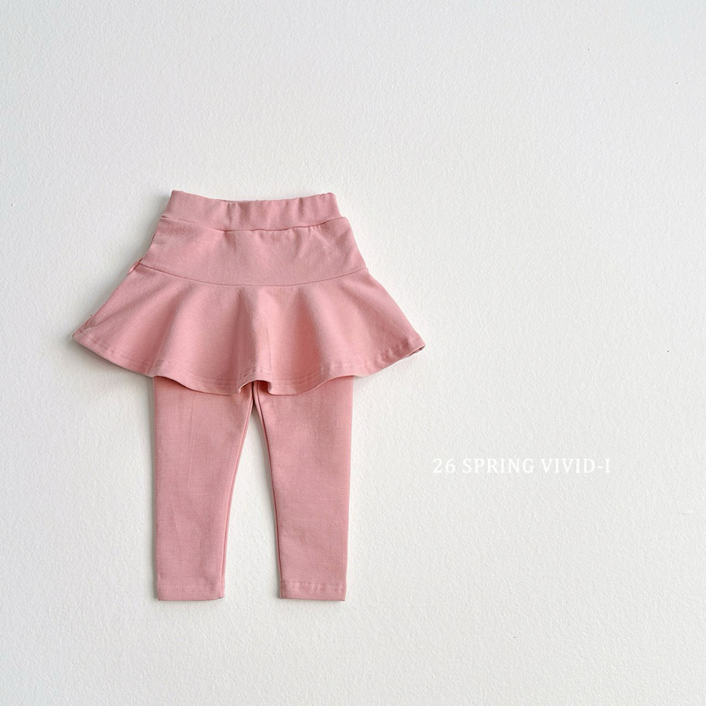 🌸預訂 韓國直送🌸🇰🇷VIVIDI三色純色裙擺打底褲