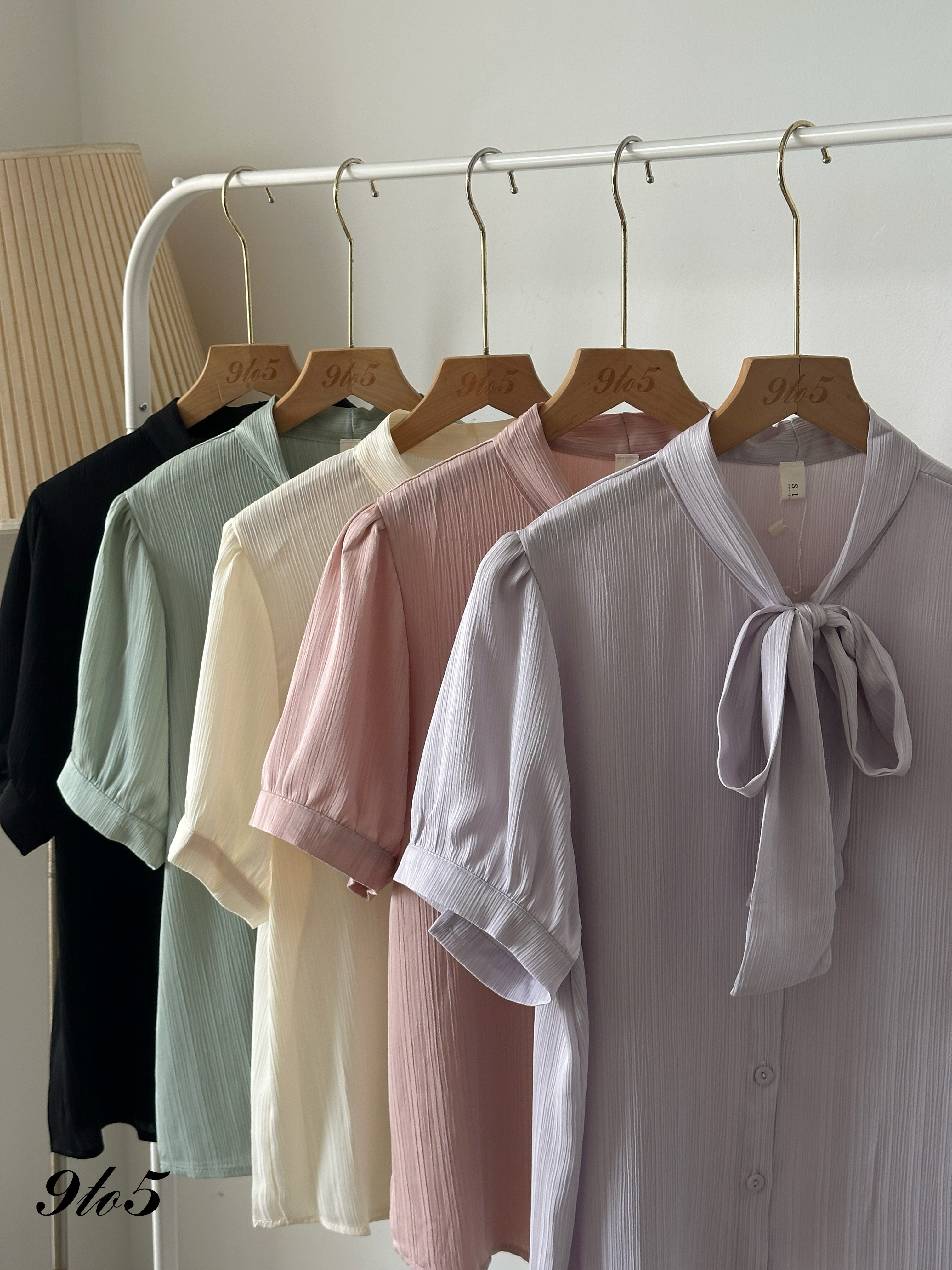 T4125 Bow-tie Blouse - 5 Colors 