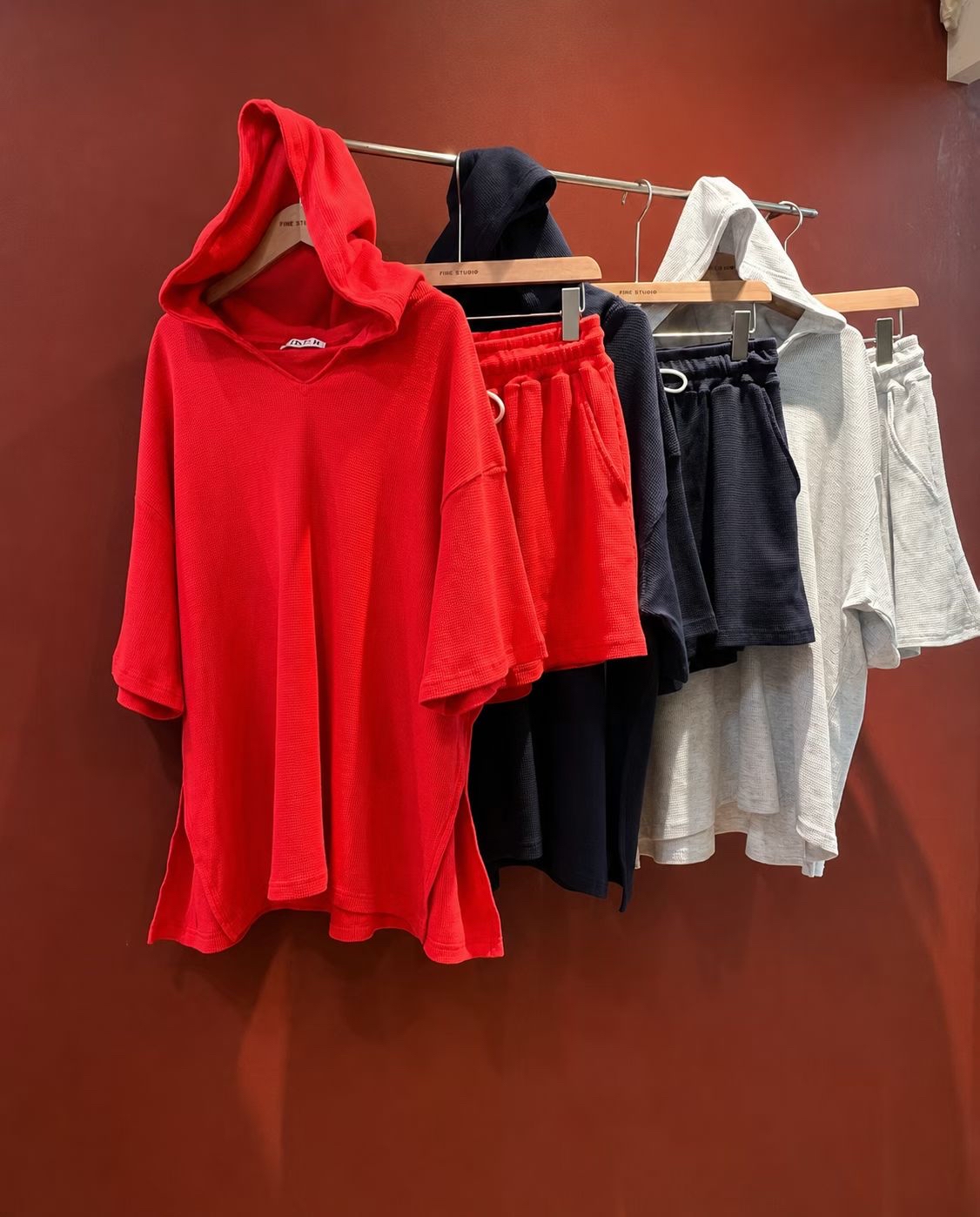 東大門女裝 | Waffle hoodie SET