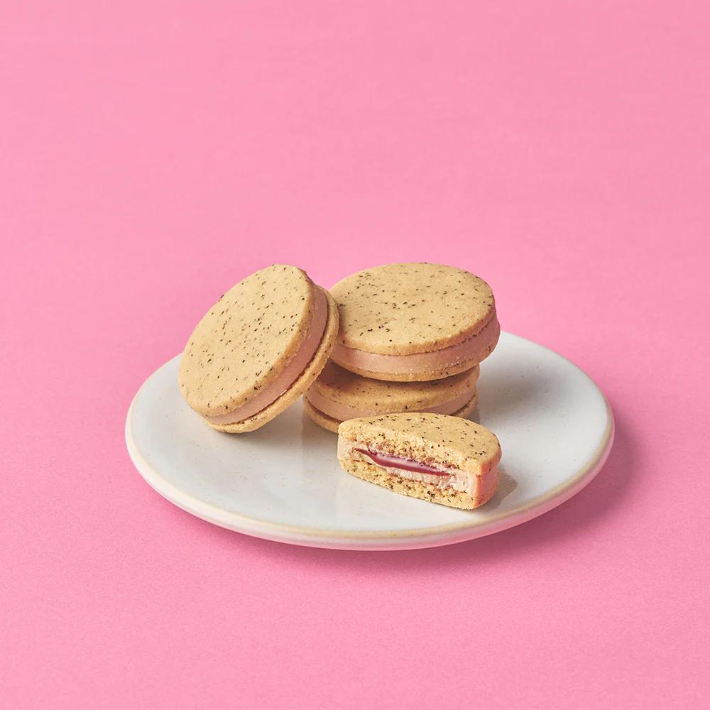 日本 TOKYO 茶味-伯爵奶茶覆盆子口味 夾心餅乾 4入