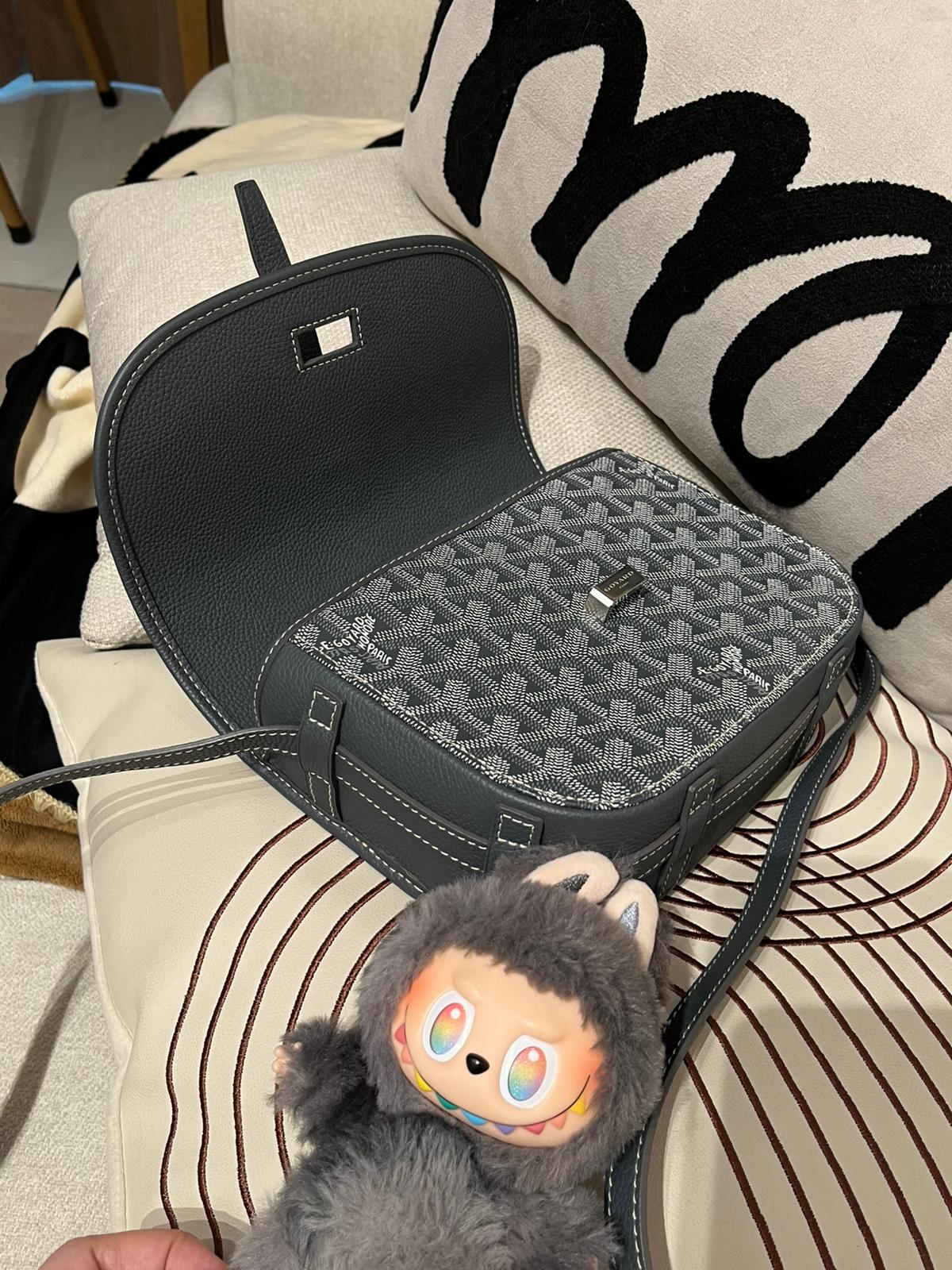 Goyard Belvedere PM Bag Grey 100%Authentic, 98%New ✅Dust bag