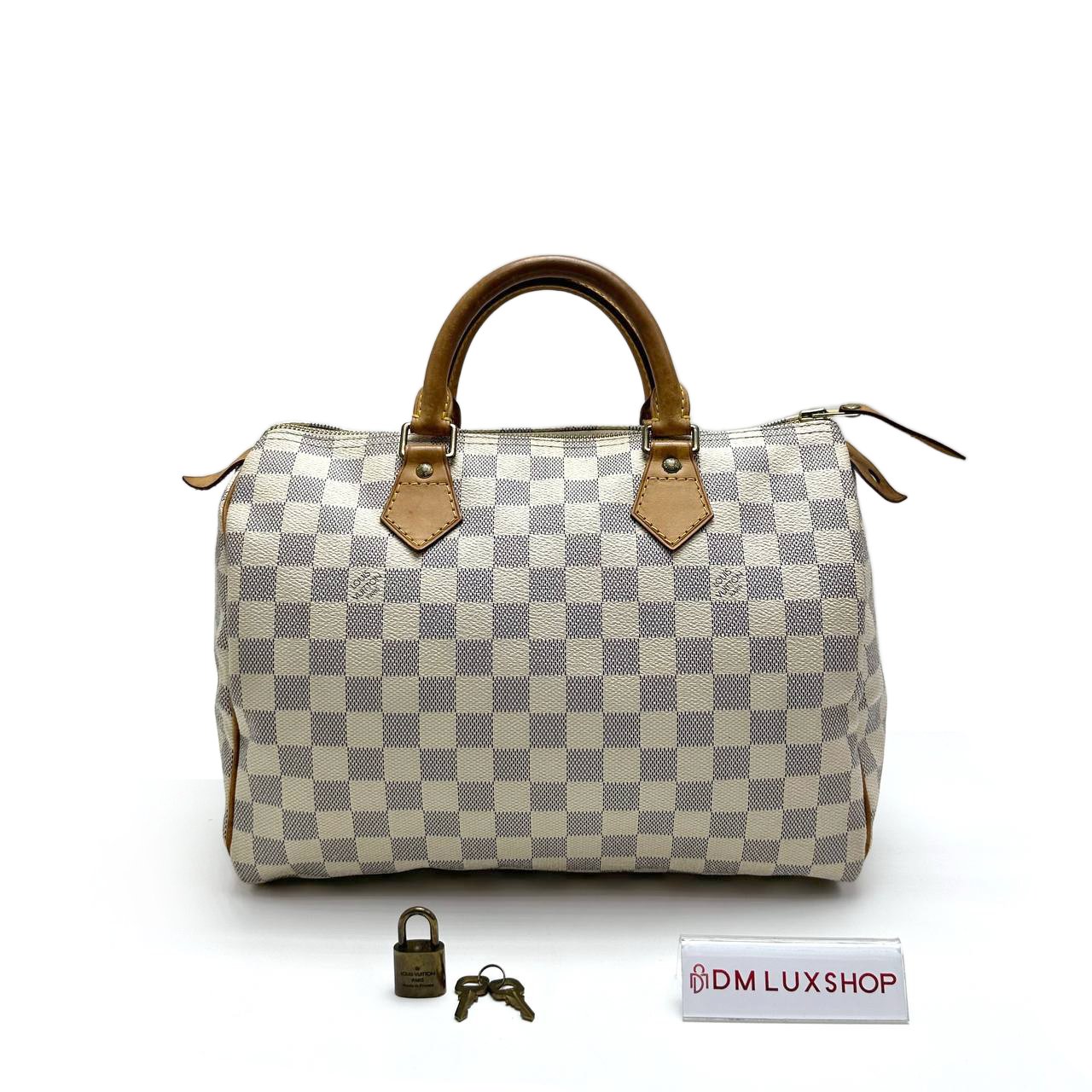 LV Damier Azur Speedy 30 GHW