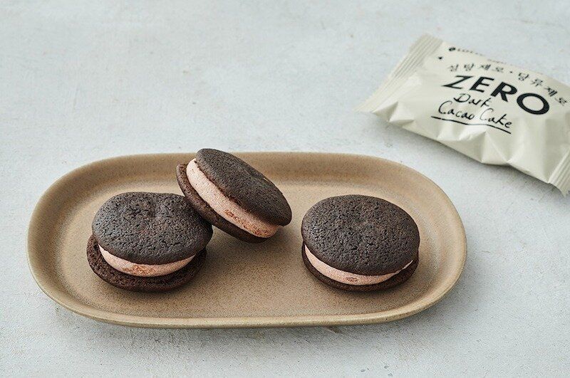 樂天- 韓國 Lotte樂天 ZERO 無糖朱古力夾心批 無糖蛋糕 171g (12個入)(平行進口)*新包裝