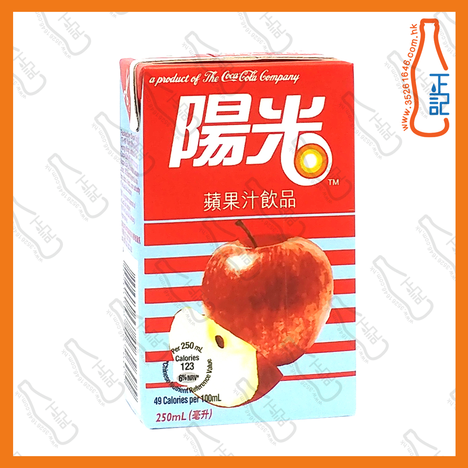 ==陽光 蘋果汁 250ml x 6包 /排