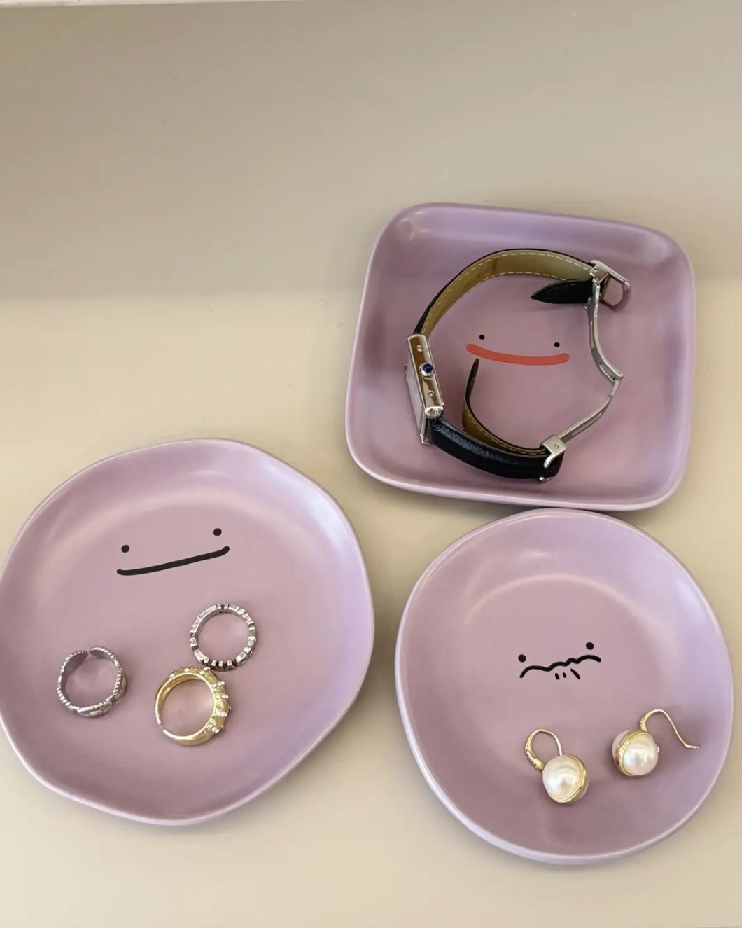 微笑陶瓷收納盤