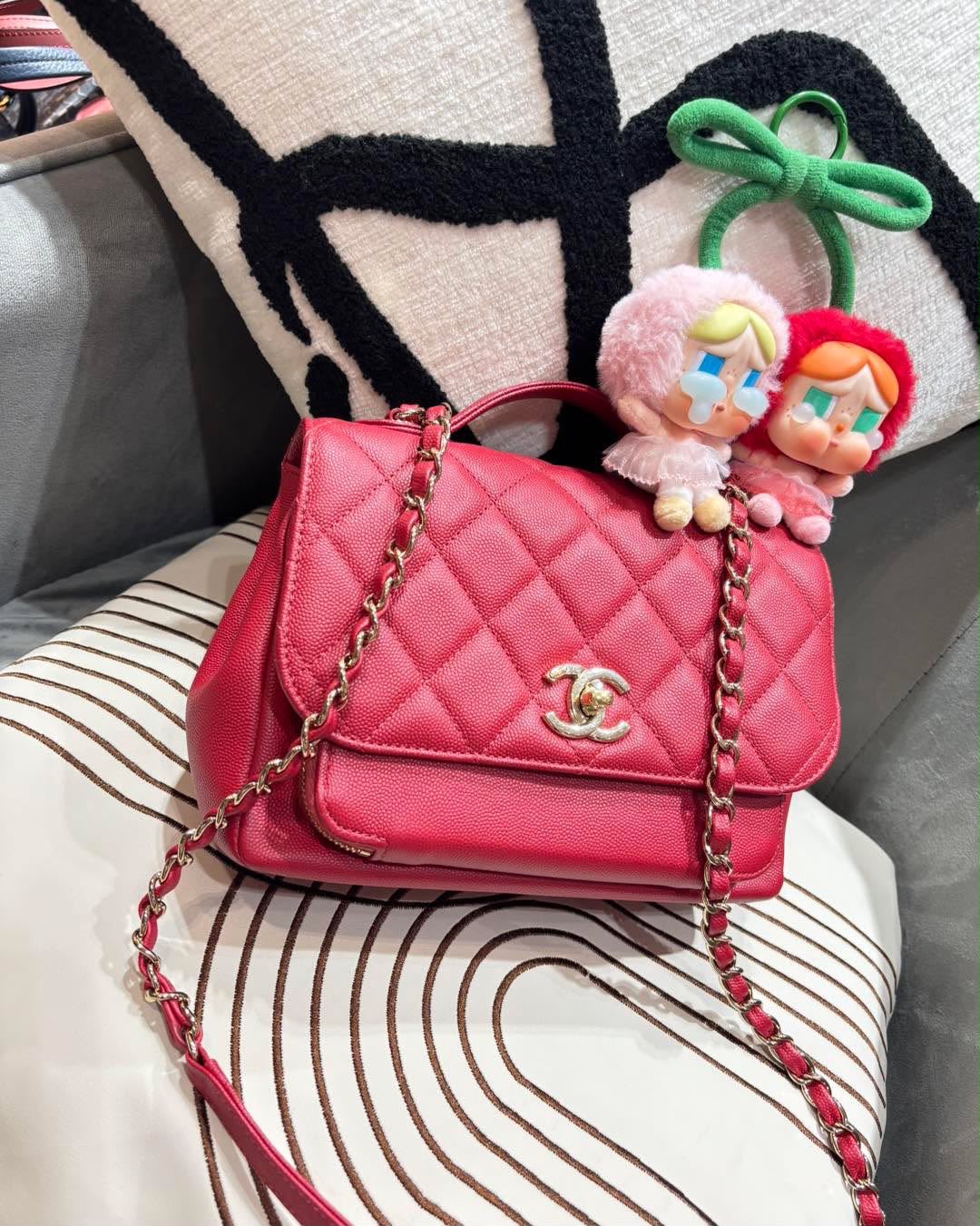 CHANEL Business Affinity Medium 2way bag A93607 荔枝牛皮 100%Authentic, 98%New ✅28card✅Box