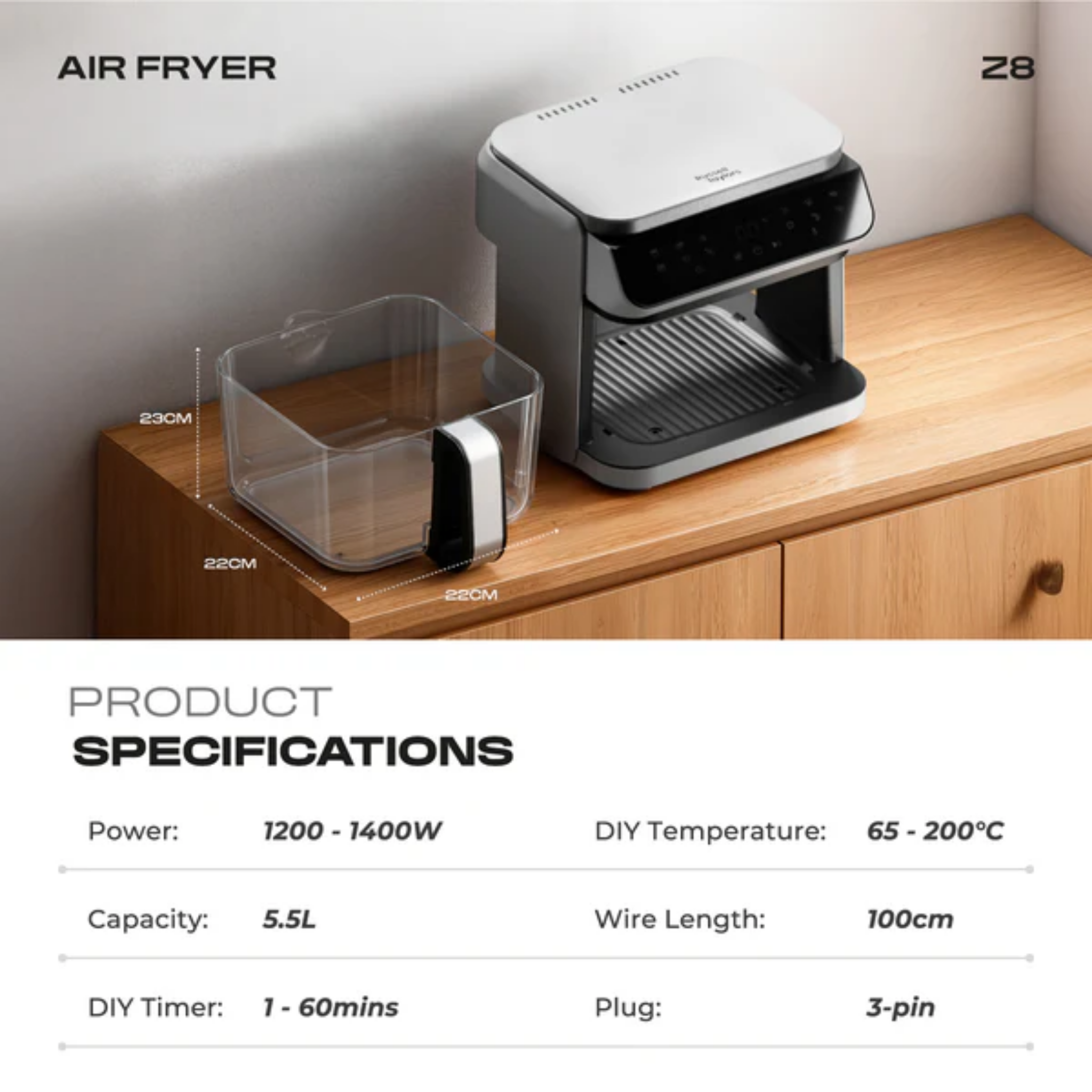 Russell Taylors 7L Digital Air Fryer (Z8)